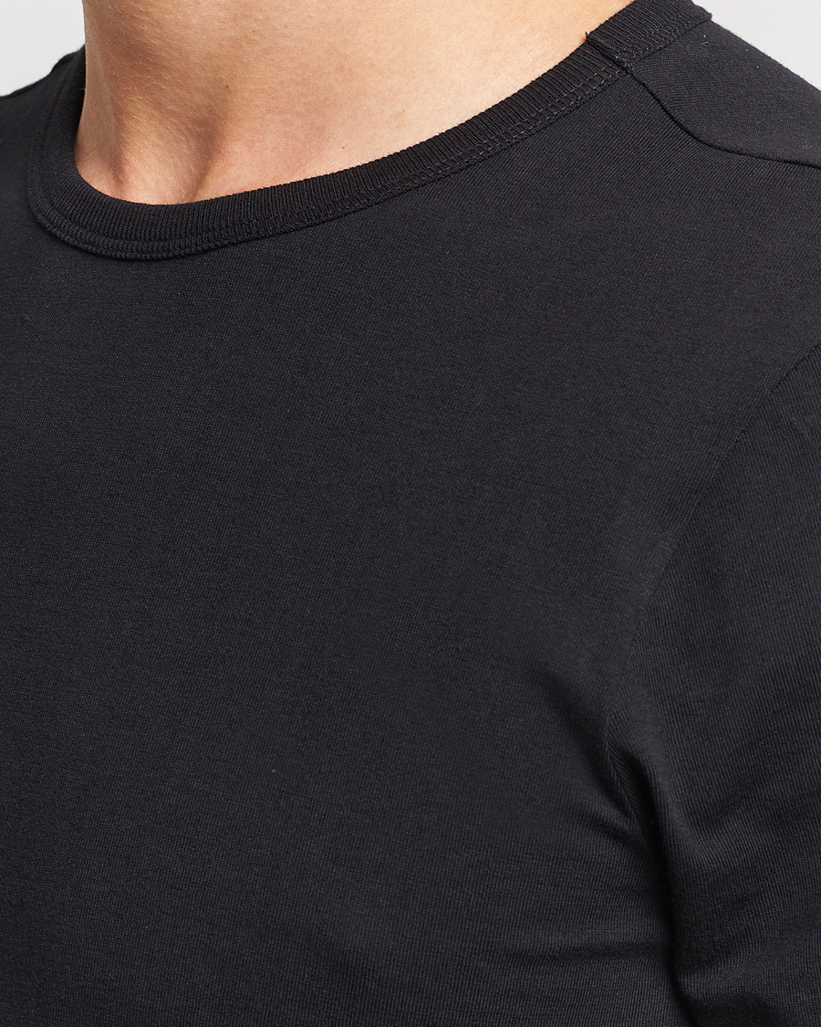 Herren | T-Shirts | Merz b. Schwanen | 1950s Classic Loopwheeled T-shirt Black