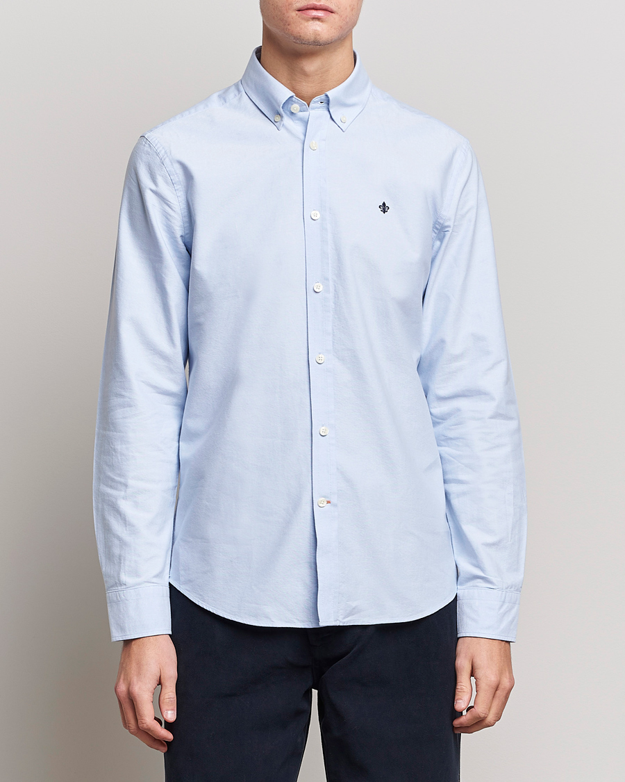 Herren | Wardrobe basics | Morris | Oxford Button Down Cotton Shirt Light Blue
