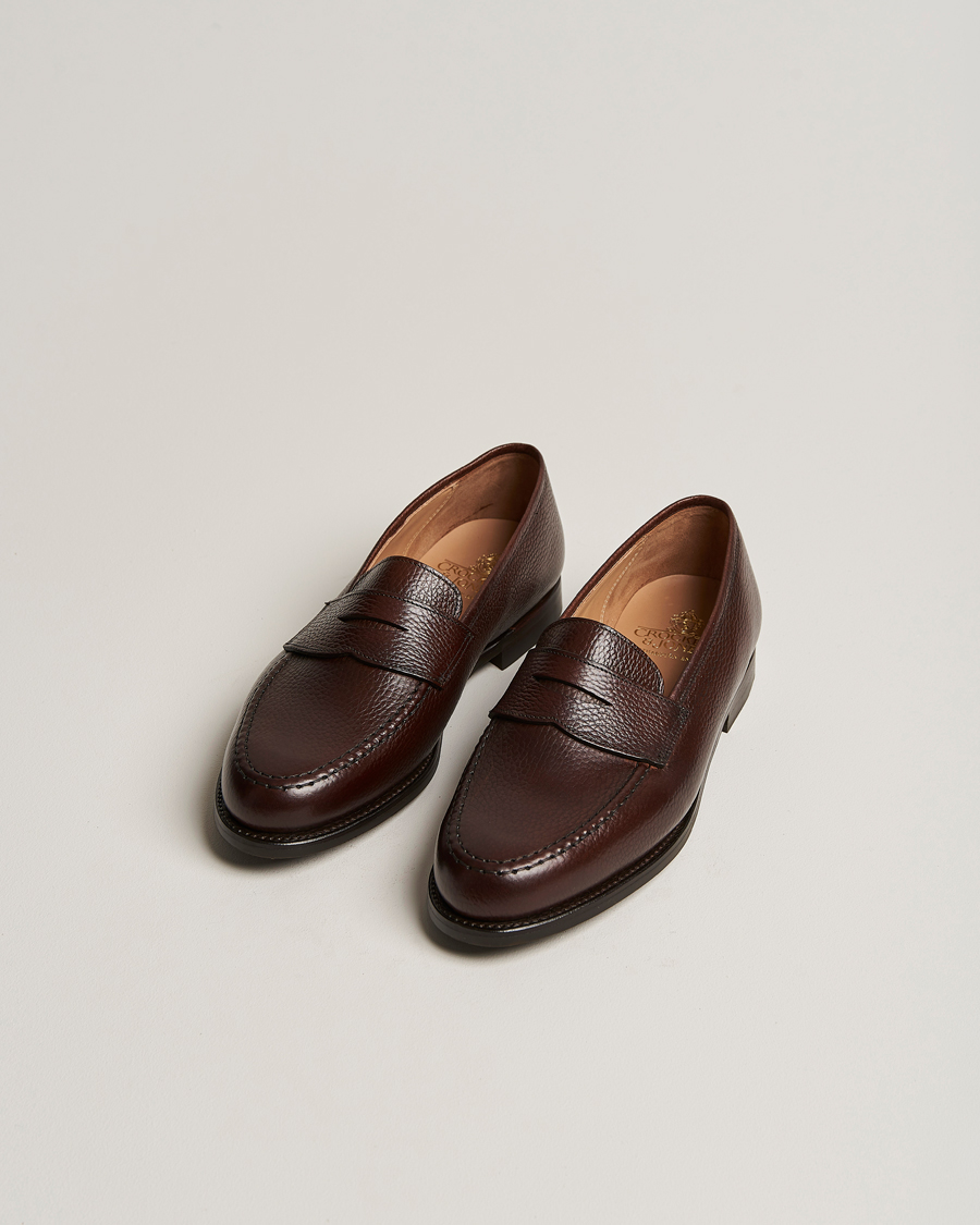 Herren | Handgefertigte Schuhe | Crockett & Jones | Boston City Sole Dark Brown Calf