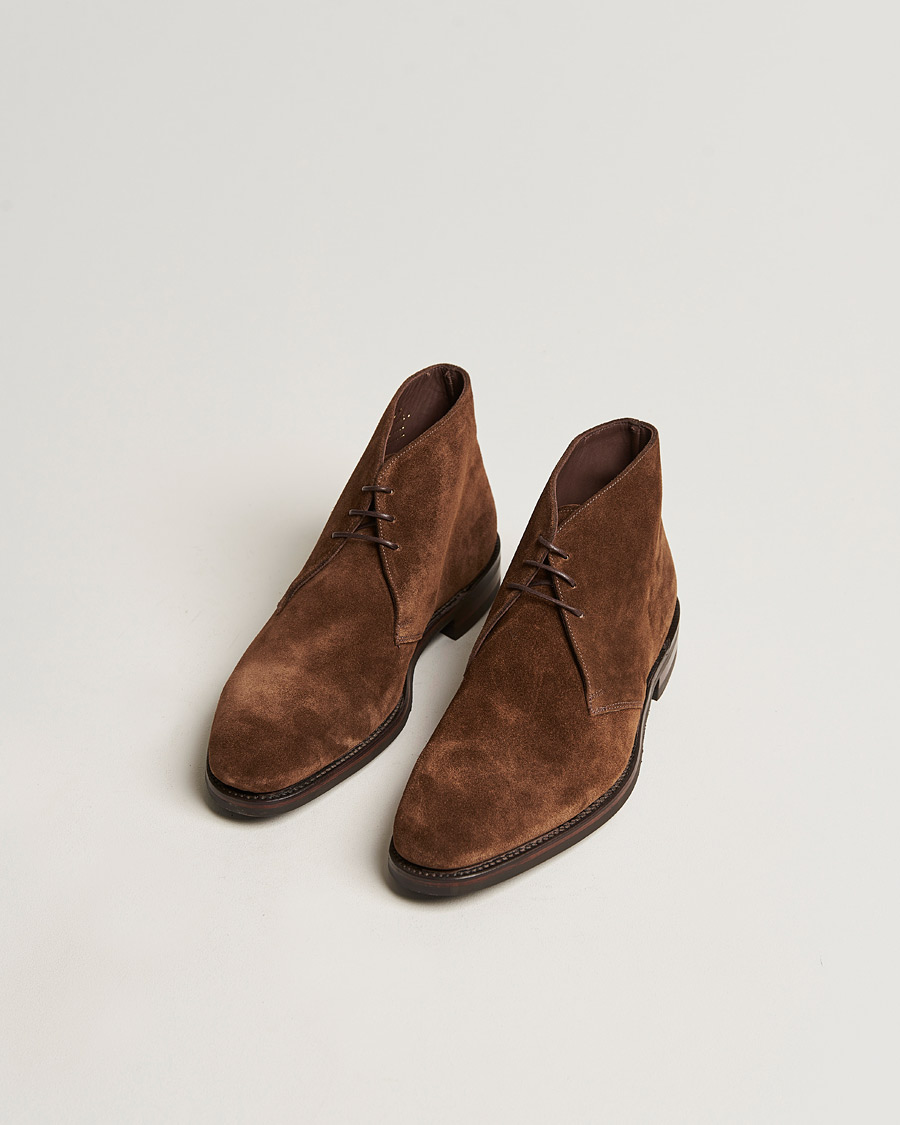 Herren | Handgefertigte Schuhe | Loake 1880 | Pimlico Chukka Boot Brown Suede