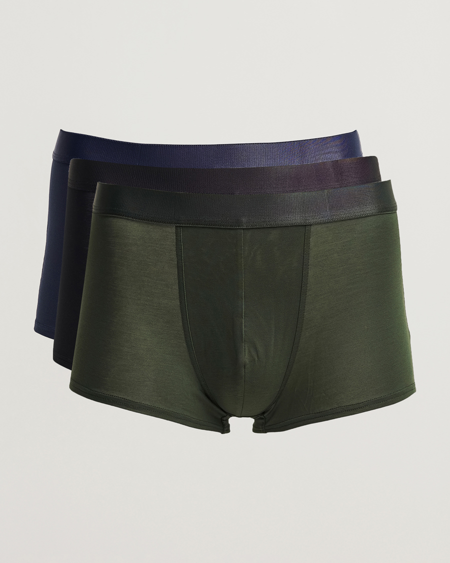 Herren | Unterwäsche | CDLP | 3-Pack Boxer Trunk Black/Army Green/Navy