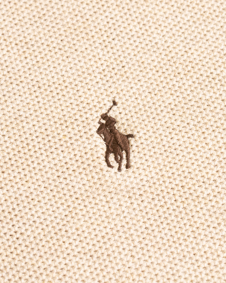 Herren | Pullover | Polo Ralph Lauren | Texture Half Zip Oatmeal Heather