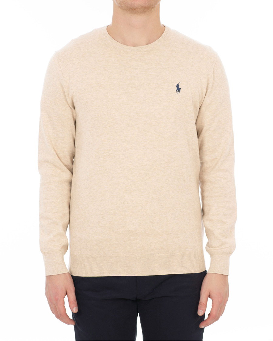 Herren | Pullover | Polo Ralph Lauren | Pima Cotton Crew Neck Pullover Sand Heather