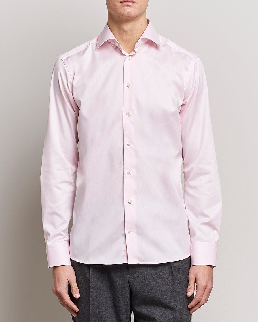 Herren | Eton | Eton | Slim Fit Signature Twill Shirt Pink