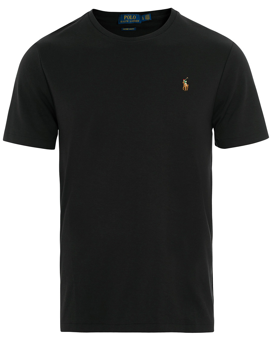 Herren | T-Shirts | Polo Ralph Lauren | Luxury Pima Cotton Crew Neck Tee Black
