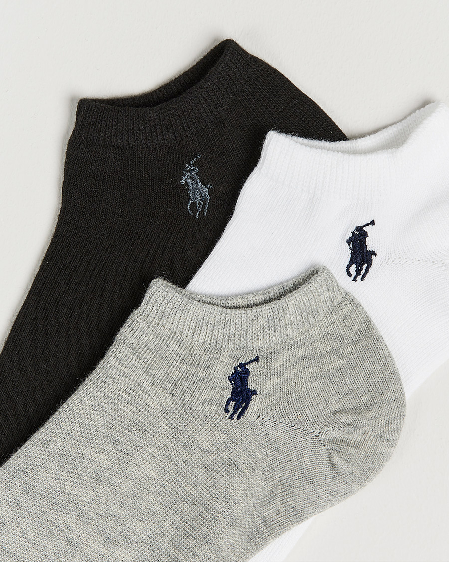 Herren | Unterwäsche | Polo Ralph Lauren | 3-Pack Ghost Sock Black/White/Grey