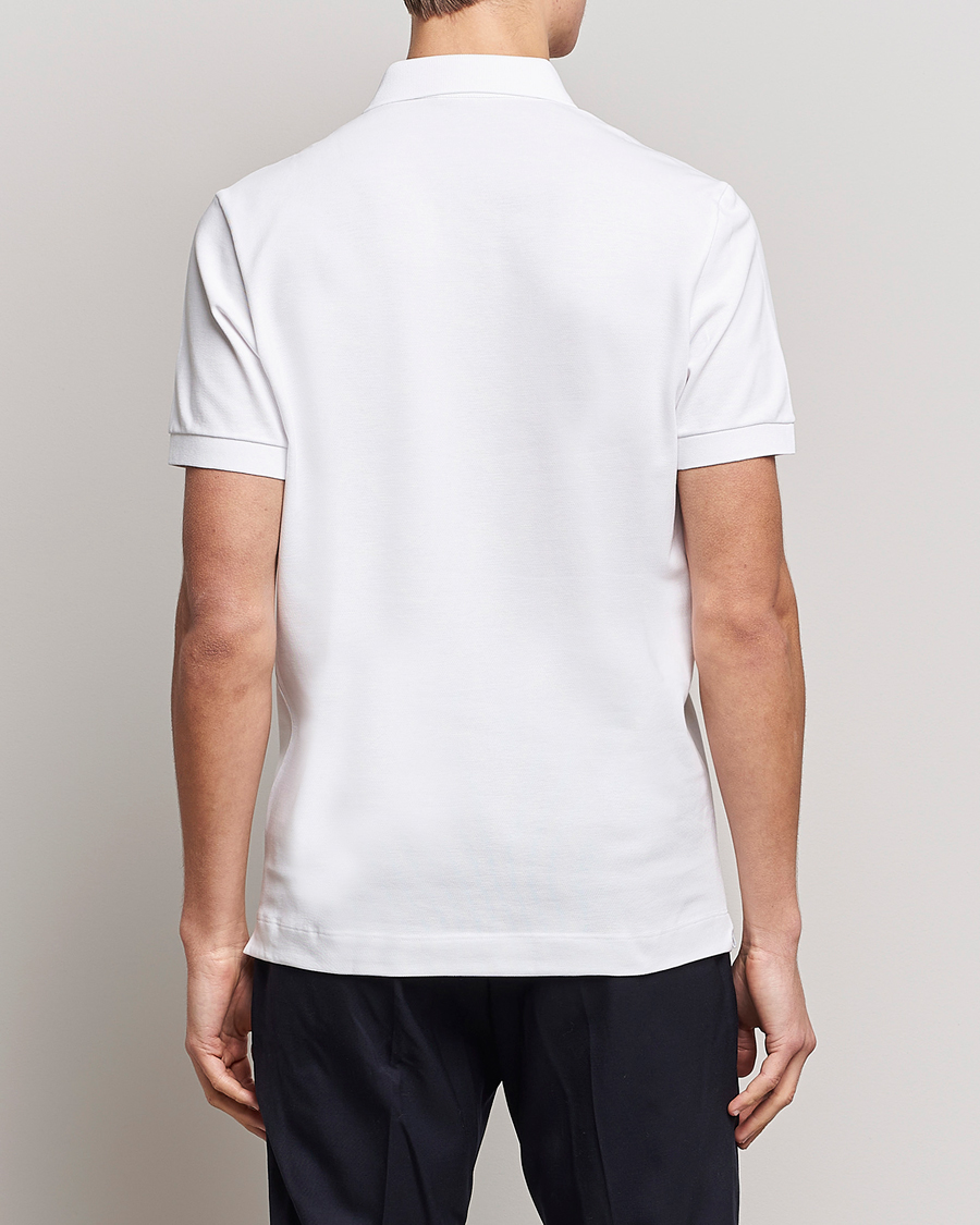 Herren | Kurzarm-Poloshirts | Lacoste | Regular Fit Tonal Crocodile Poloshirt White