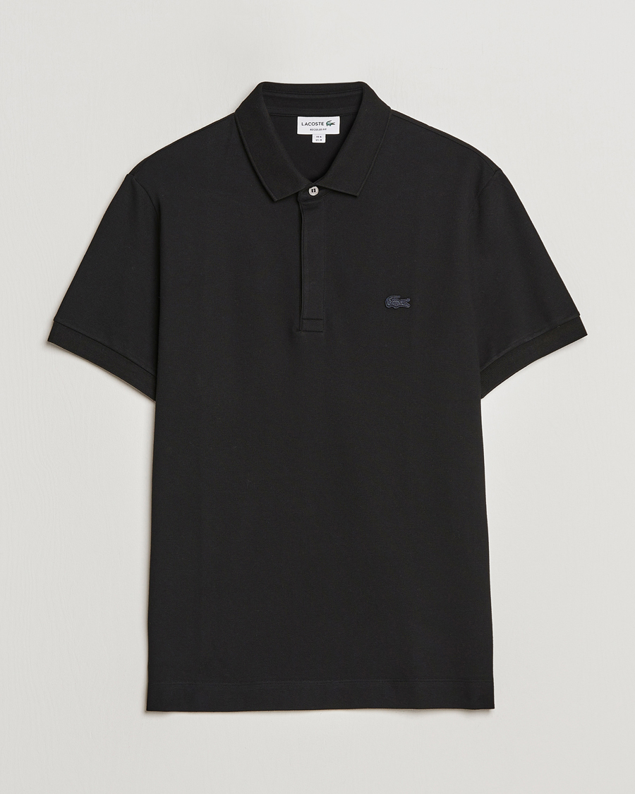 Herren | Poloshirt | Lacoste | Regular Fit Tonal Crocodile Poloshirt Black
