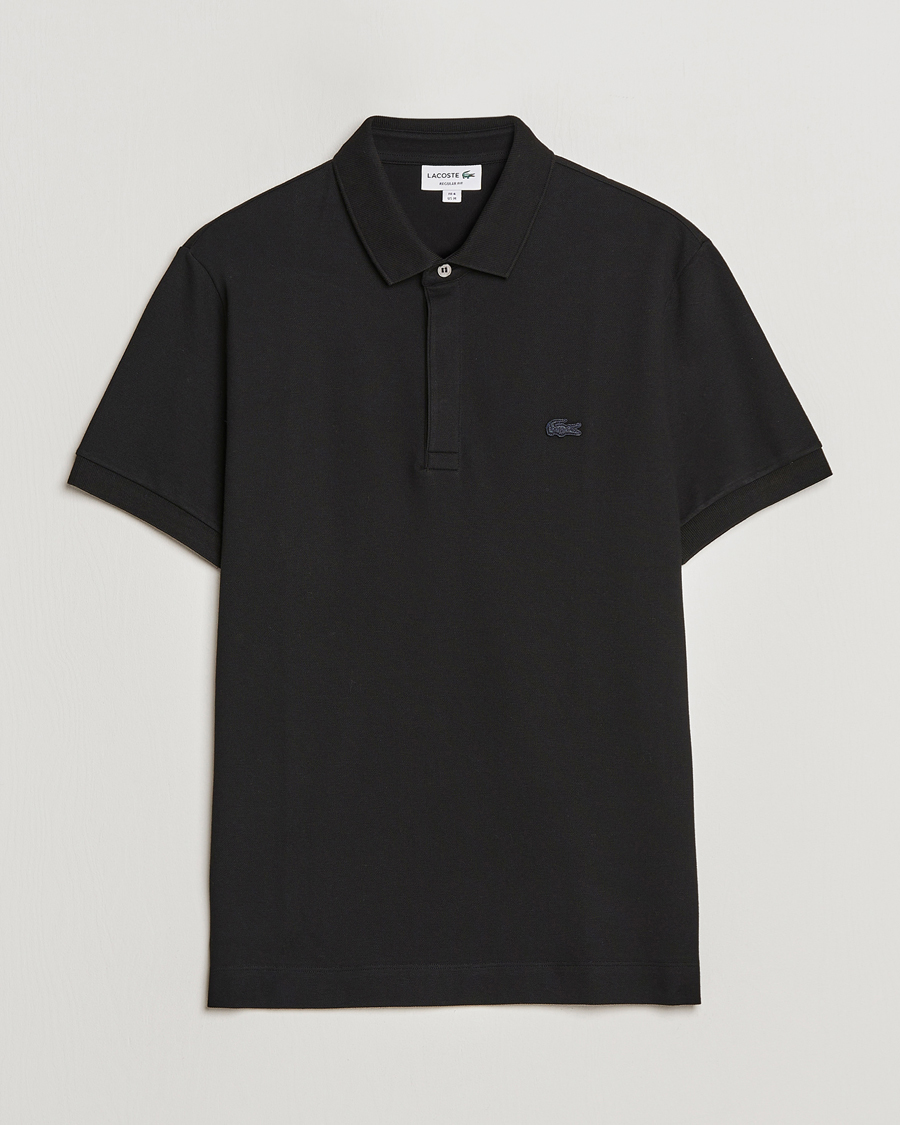 Herren | Poloshirts | Lacoste | Regular Fit Tonal Crocodile Poloshirt Black