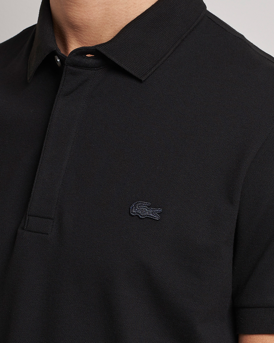 Herren | Poloshirts | Lacoste | Regular Fit Tonal Crocodile Poloshirt Black