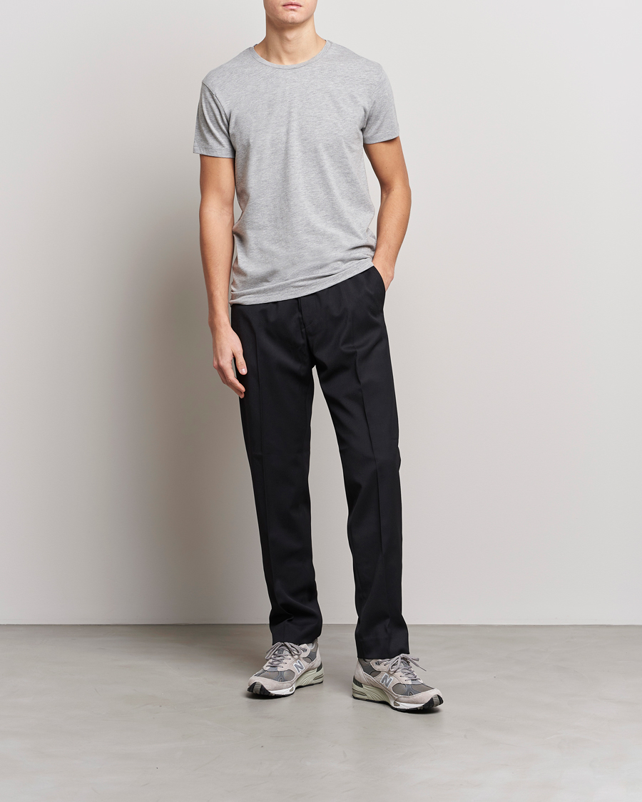 Herren | T-Shirts | Samsøe Samsøe | Kronos Crew Neck Tee Light Grey Melange