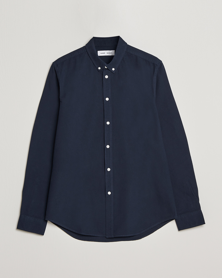 Herren | Hemden | Samsøe Samsøe | Liam Button Down Shirt Dark Sapphire