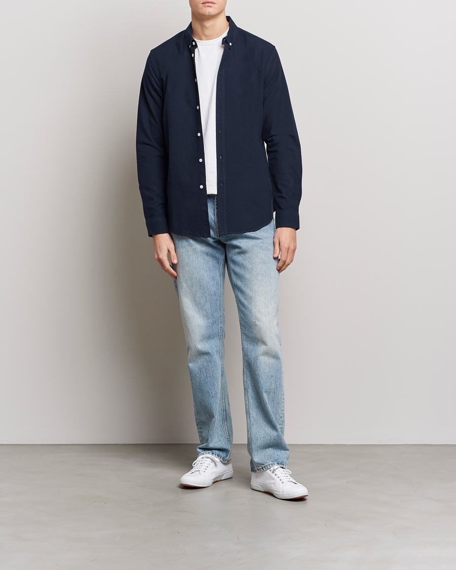 Herren | Hemden | Samsøe Samsøe | Liam Button Down Shirt Dark Sapphire