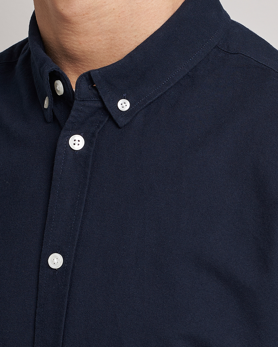 Herren | Hemden | Samsøe Samsøe | Liam Button Down Shirt Dark Sapphire