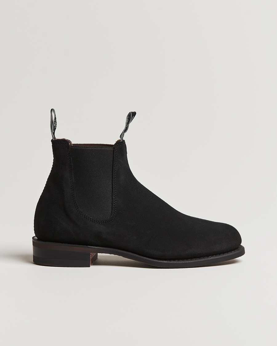 Herren | R.M.Williams Wentworth G Boot Black Suede | R.M.Williams | Wentworth G Boot Black Suede