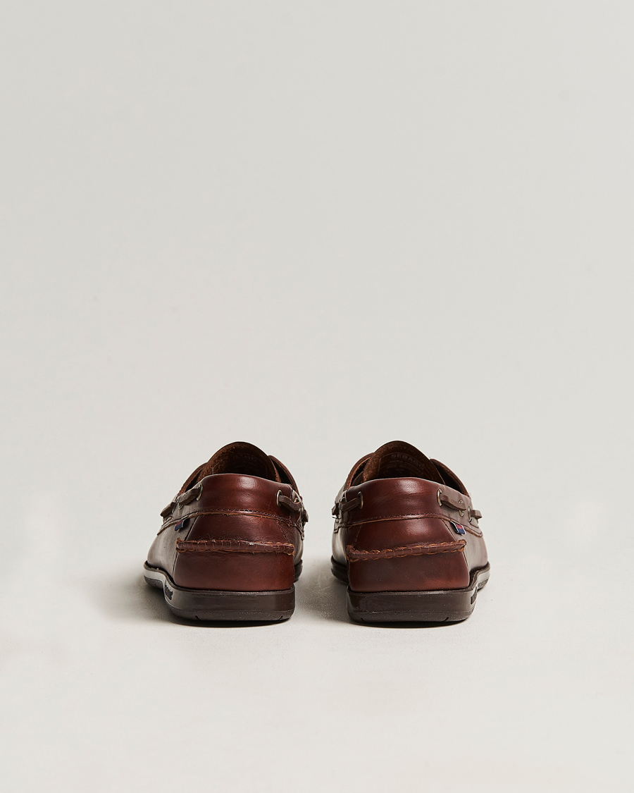 Herren | Segelschuhe | Sebago | Endeavor Oiled Leather Boat Shoe Brown