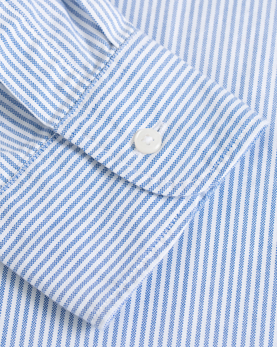 Herren | Hemden | J.Crew | Slim Fit Stretch Oxford University Stripe Shirt Blue