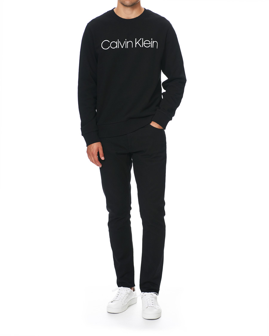 Herren | Pullover | Calvin Klein | Front Logo Sweatshirt Black