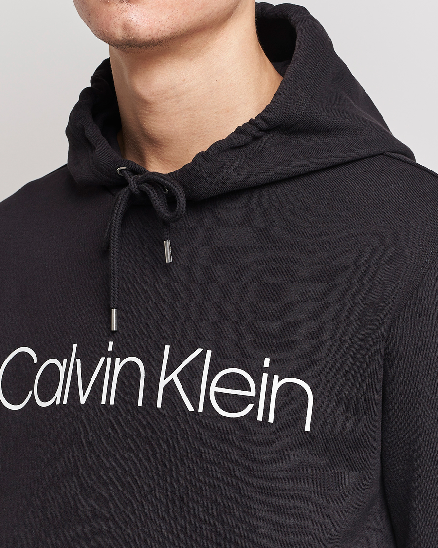 Herren | Pullover | Calvin Klein | Front Logo Hoodie Black