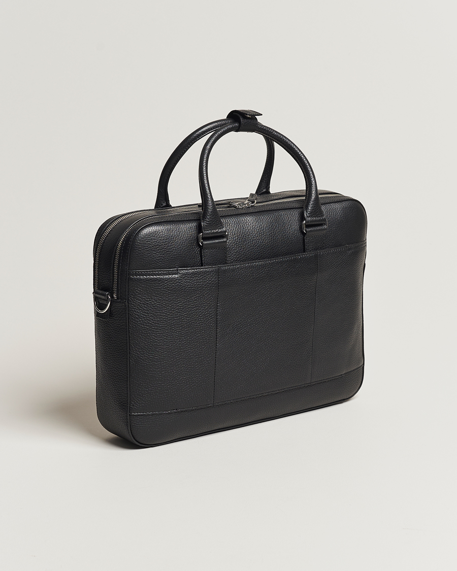 Herren | Taschen | Tiger of Sweden | Burin Grained Leather Breifcase Black