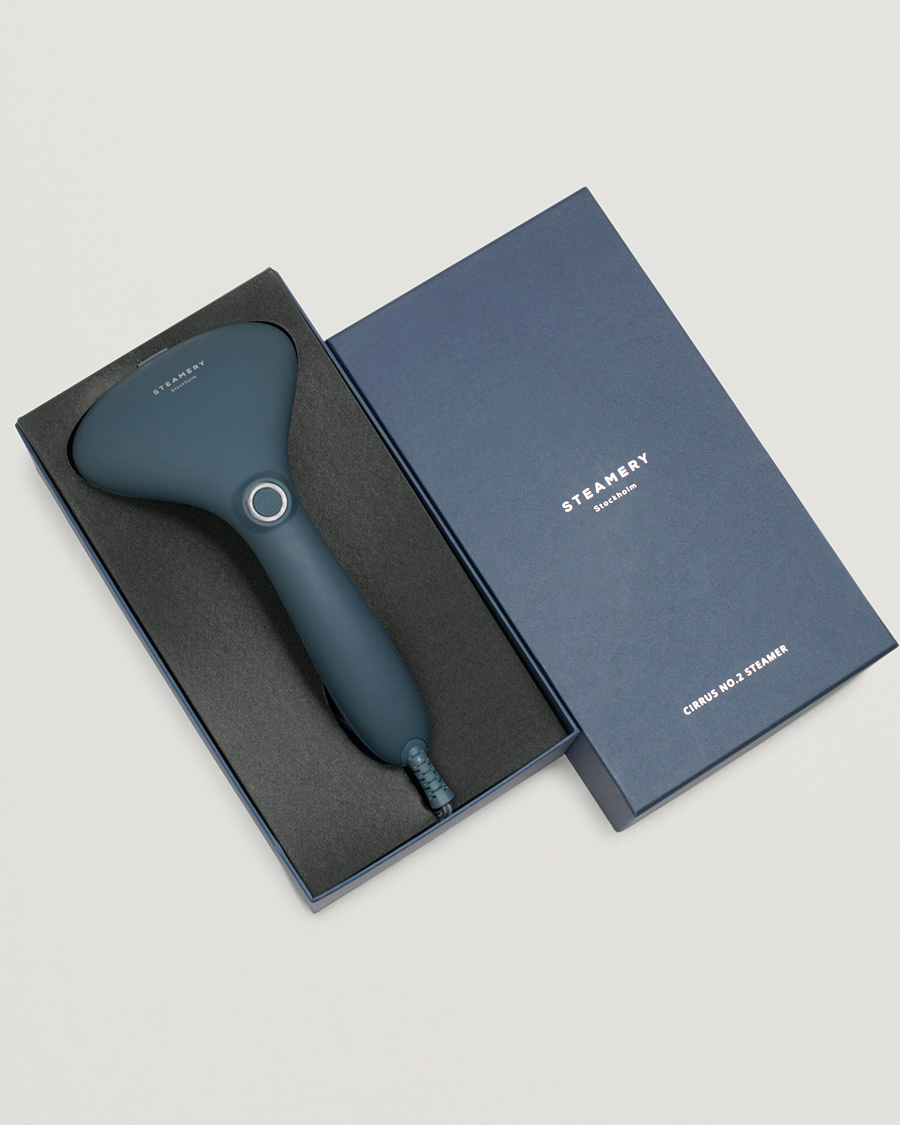 Herren | Steamery Cirrus No. 2 Travel Steamer Blue | Steamery | Cirrus No. 2 Travel Steamer Blue