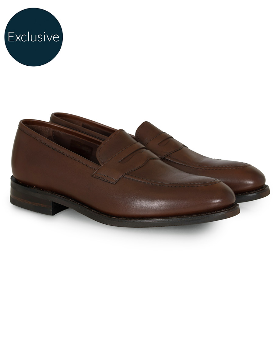 Herren | Loake 1880 MTO Whitehall Penny Loafer Dark Brown Calf | Loake 1880 | MTO Whitehall Penny Loafer Dark Brown Calf