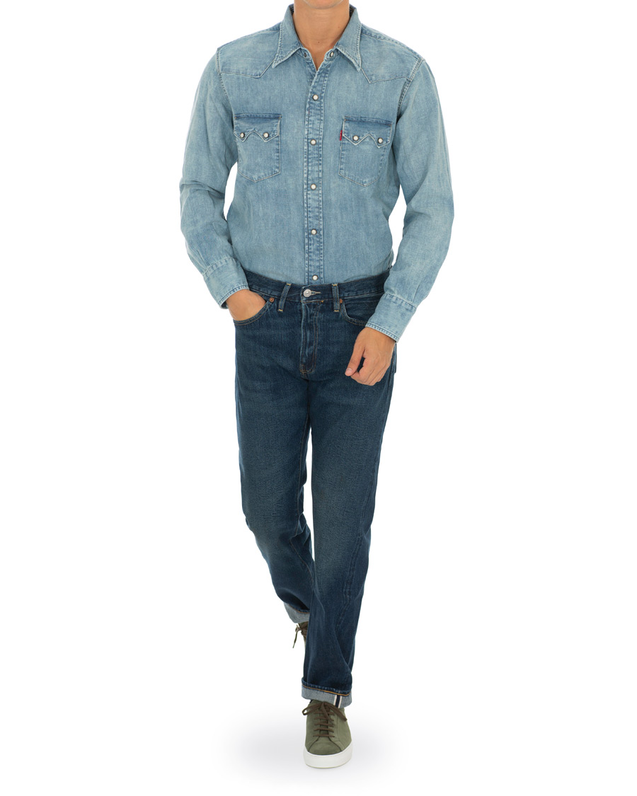 Herren | Jeans | Levi's Vintage Clothing | 1954 Straight Fit 501 Gaslight Jeans Mid Blue