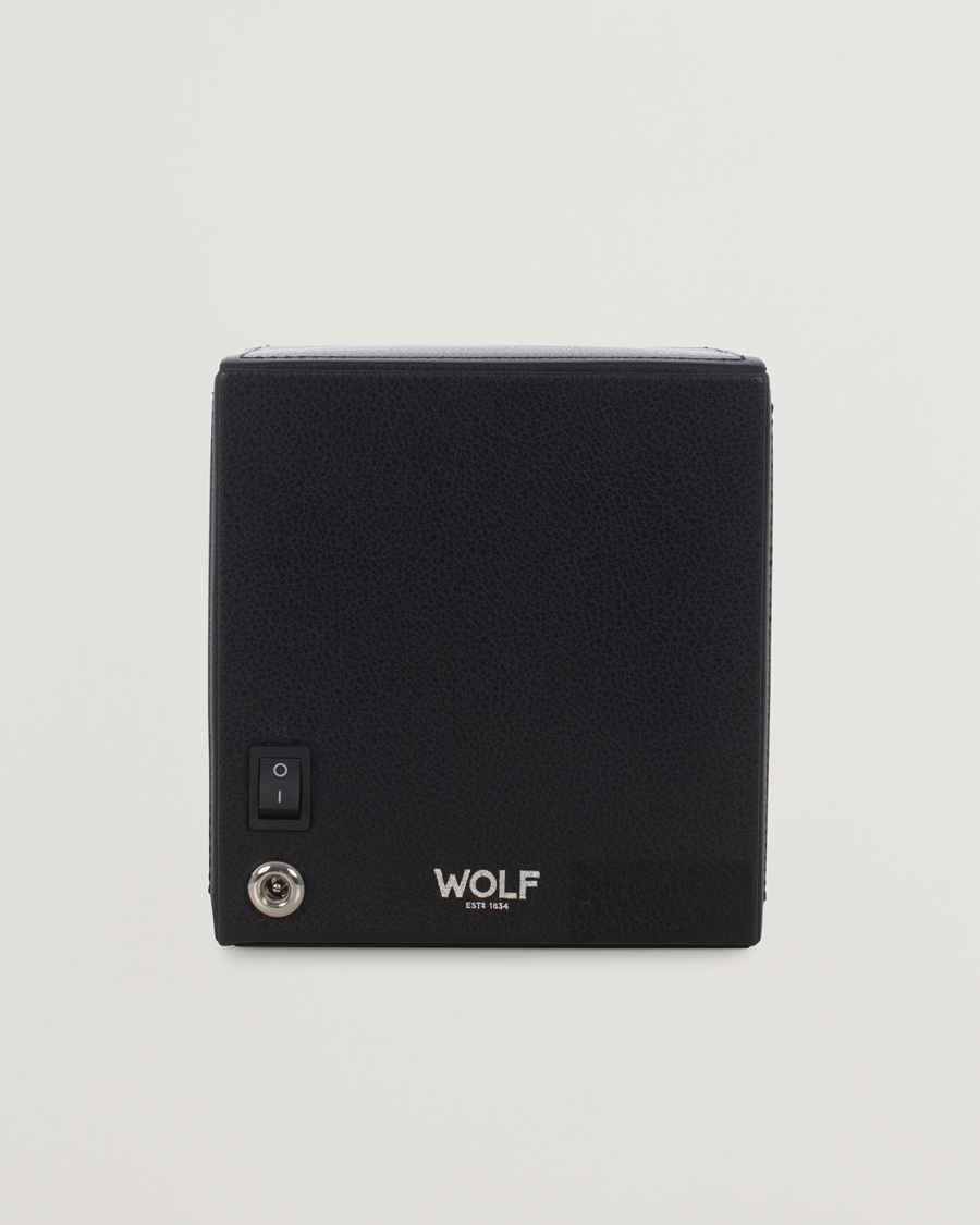 Herren | Uhren- und Schmuckkasten | WOLF | Cub Single Winder With Cover Black