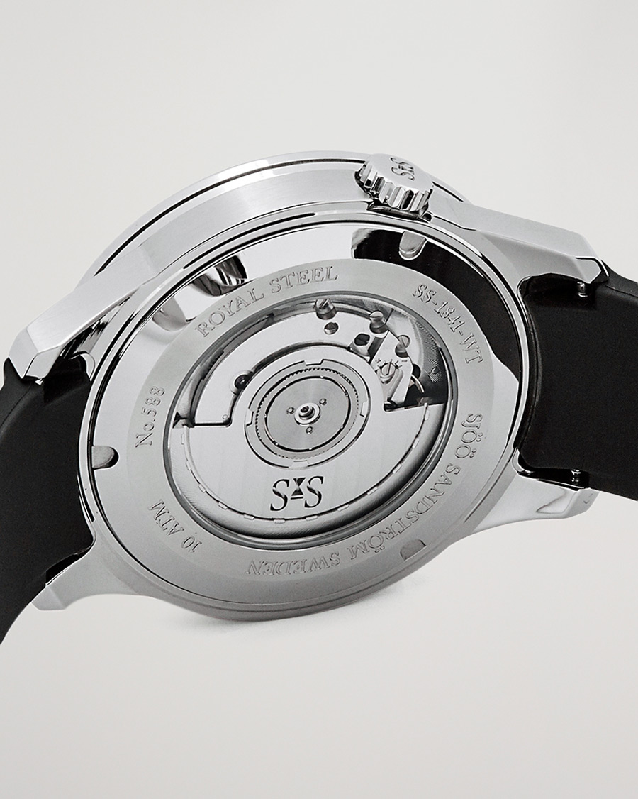 Herren | Sjöö Sandström Royal Steel Worldtimer 41mm Blue with Rubber | Sjöö Sandström | Royal Steel Worldtimer 41mm Blue with Rubber