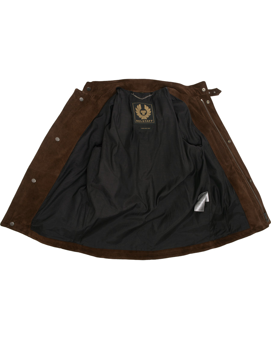 Herren | Jacken | Belstaff | Denesmere Suede Field Jacket Chocolate Brown