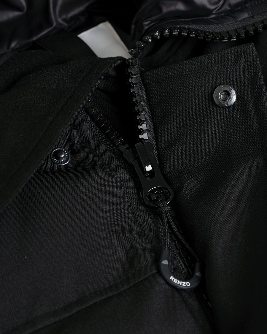 Herren | Jacken | KENZO | Short Down Jacket Technic Canvas Black