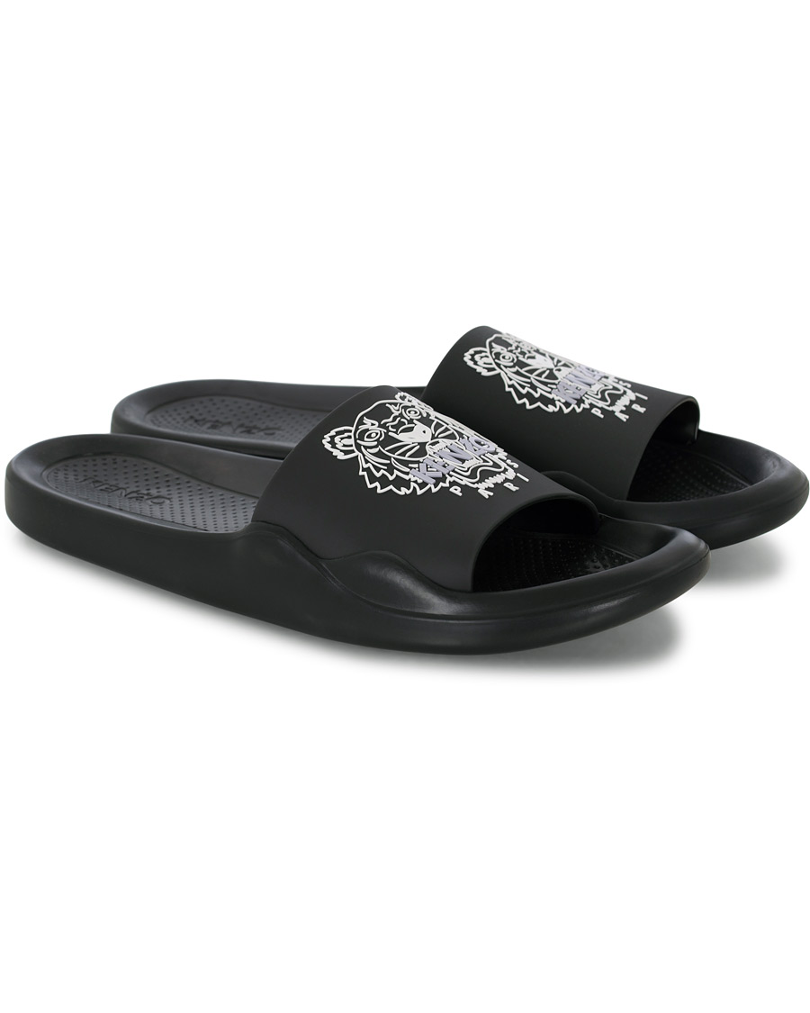 Herren | KENZO Pool Mule Tiger Head Black | KENZO | Pool Mule Tiger Head Black