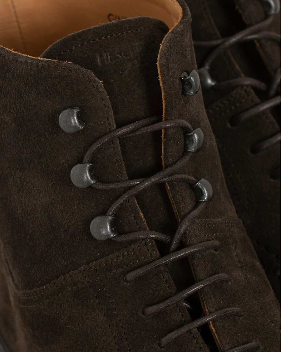 Herren | Heschung Ginkgo Boot Dark Brown Suede | Heschung | Ginkgo Boot Dark Brown Suede