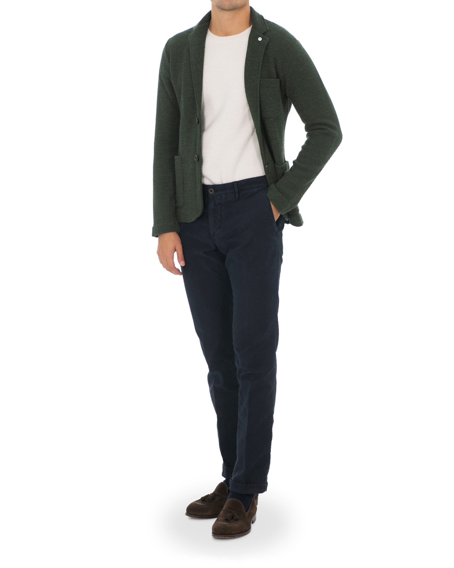 Herren | Sakkos | L.B.M. 1911 | Knitted Cardigan Blazer Green