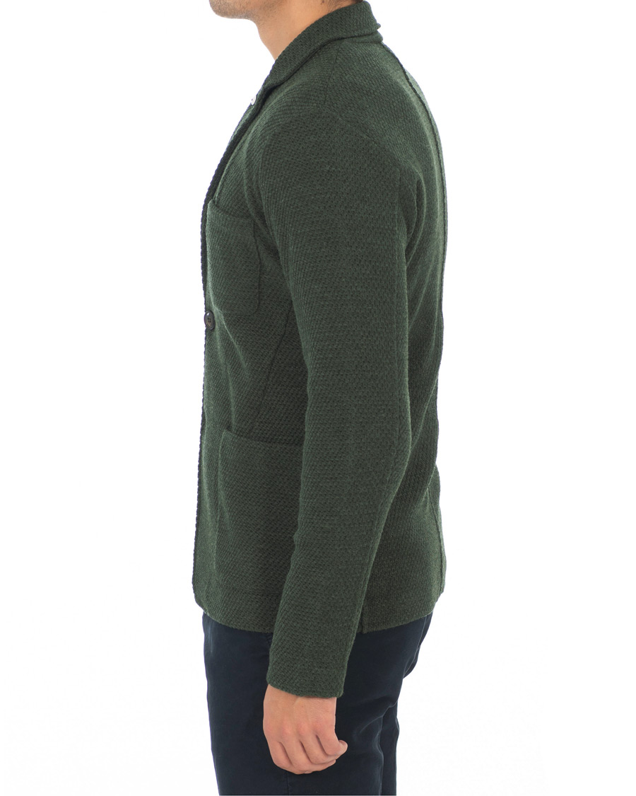 Herren | Sakkos | L.B.M. 1911 | Knitted Cardigan Blazer Green