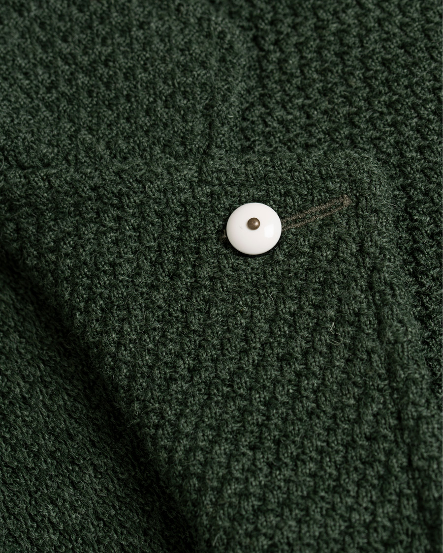Herren | Sakkos | L.B.M. 1911 | Knitted Cardigan Blazer Green