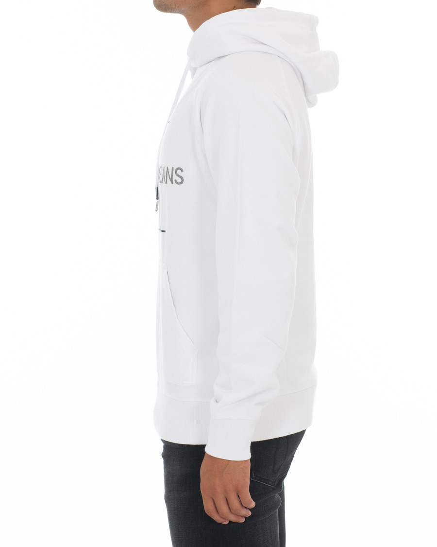 Herren | Pullover | Calvin Klein Jeans | Washed Monogram Hoodie White