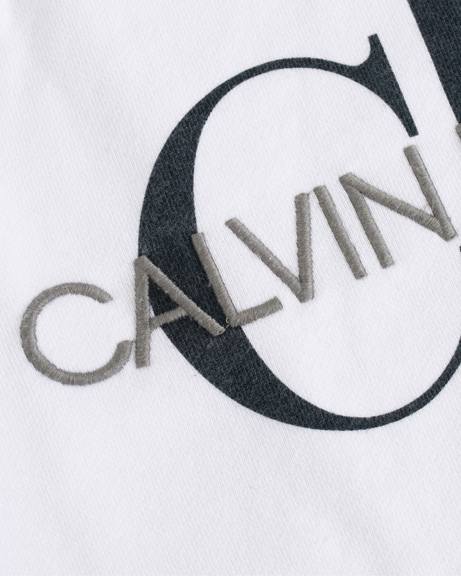Herren | Pullover | Calvin Klein Jeans | Washed Monogram Hoodie White