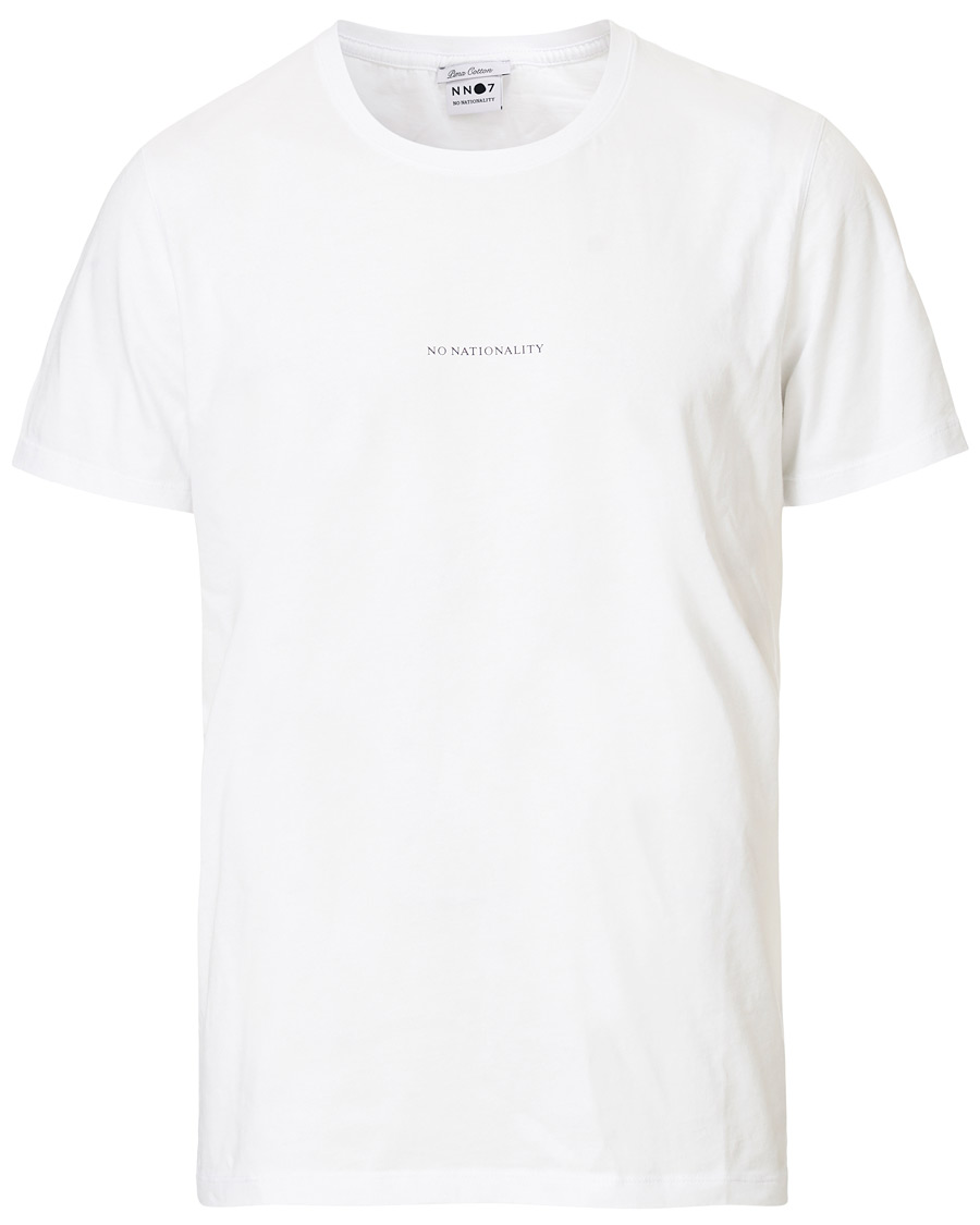 Herren | T-Shirts | NN07 | Ethan Printed Crew Neck Tee White