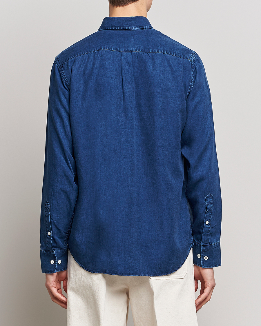 Herren | Hemden | NN07 | Levon Tencel Denim Shirt Dark Indigo