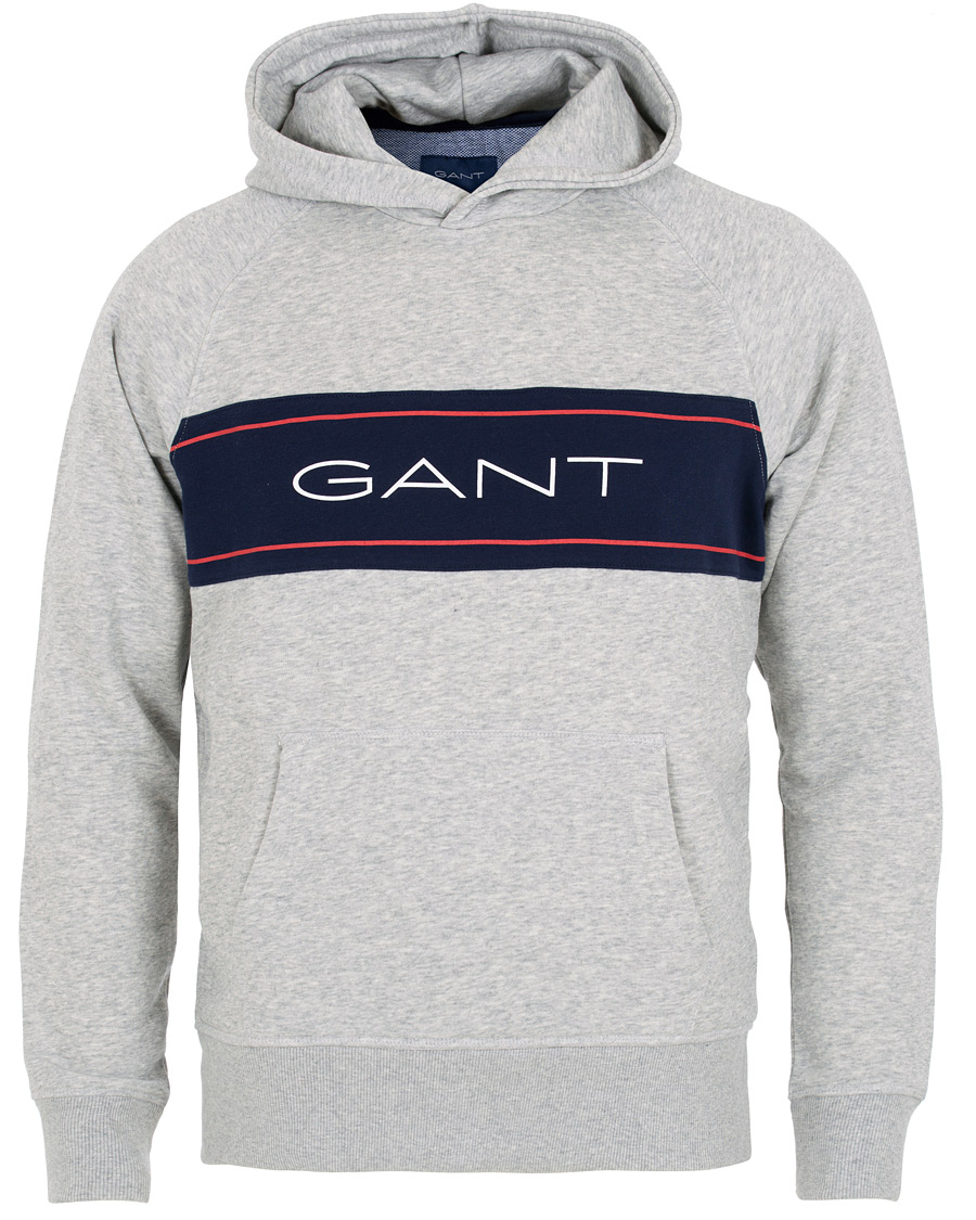Herren | Pullover | GANT | Archive Hoodie Light Grey Melange