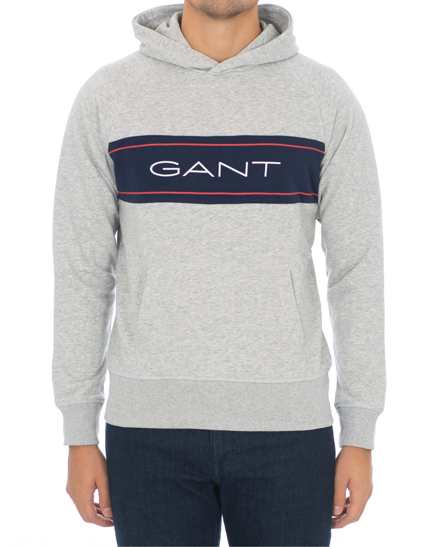 Herren | Pullover | GANT | Archive Hoodie Light Grey Melange