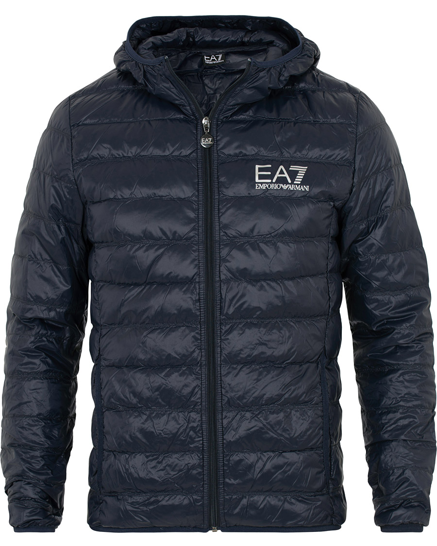 Herren | Jacken | EA7 | Train Core Light Down Hoodie Jacket Navy