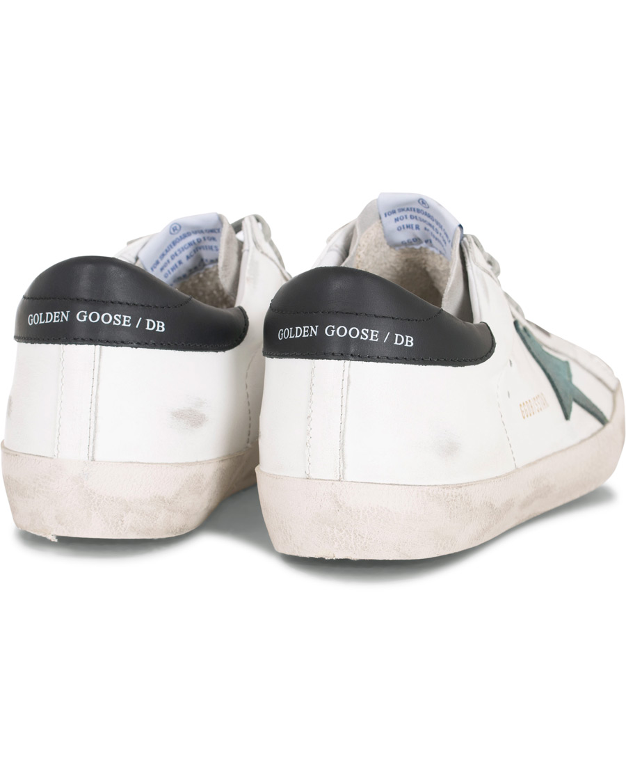 Herren | Golden Goose Deluxe Brand Green Star Superstar Sneaker White Calf | Golden Goose | Deluxe Brand Green Star Superstar Sneaker White Calf