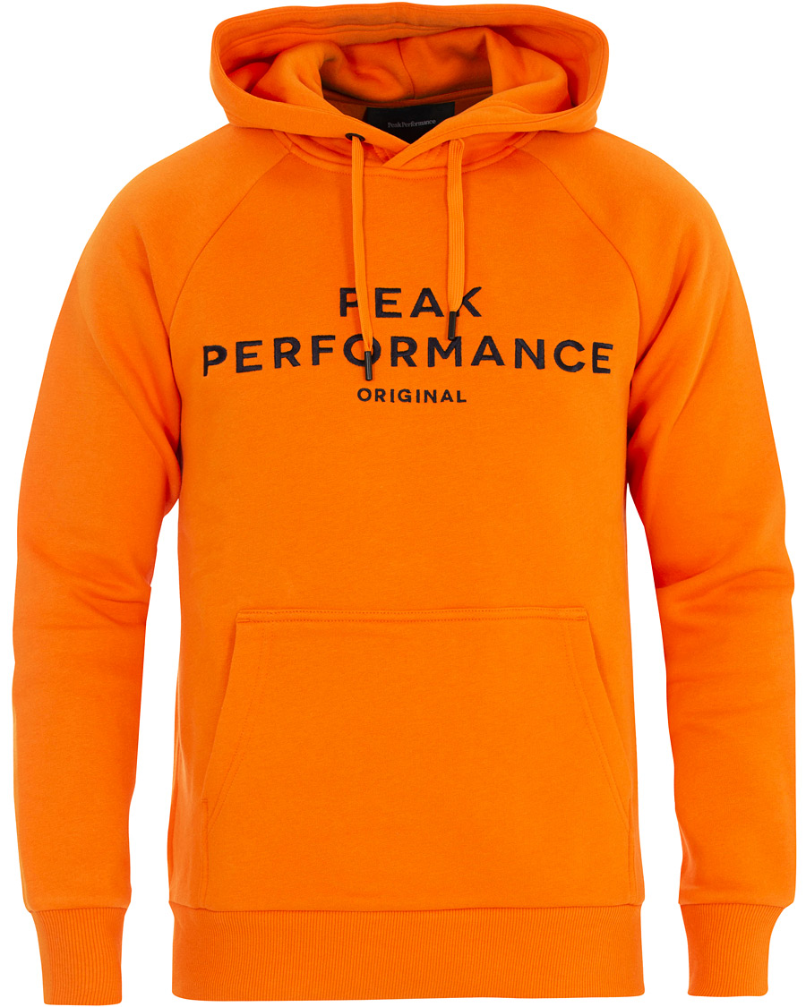 Herren | Pullover | Peak Performance | Logo Hoodie Orange