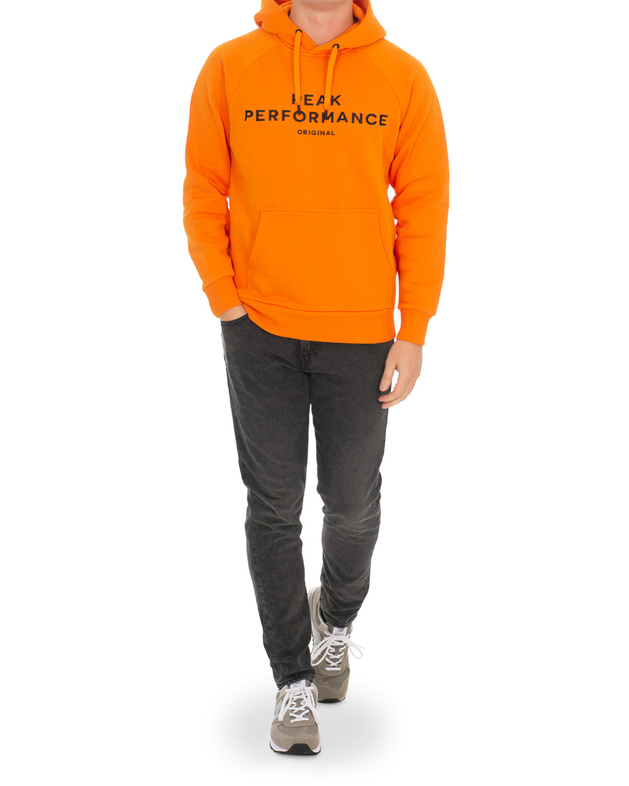 Herren | Pullover | Peak Performance | Logo Hoodie Orange