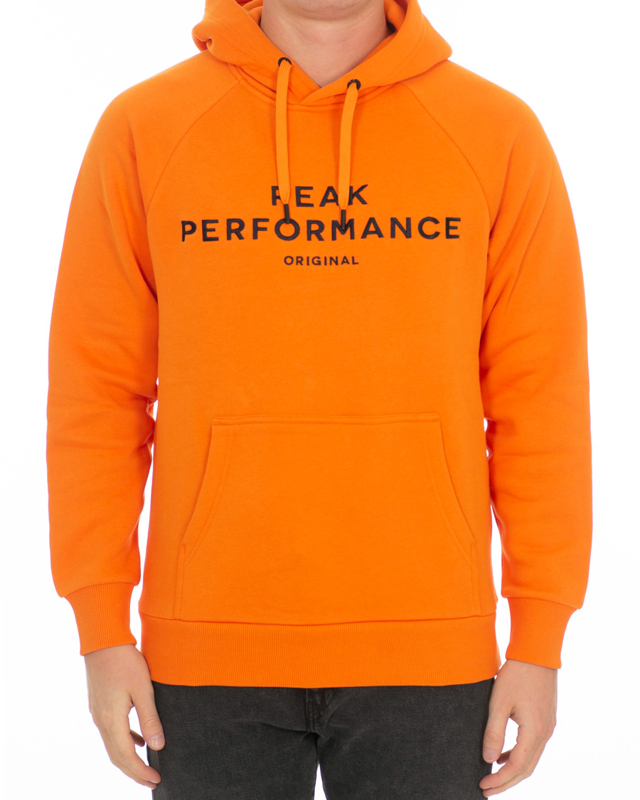 Herren | Pullover | Peak Performance | Logo Hoodie Orange