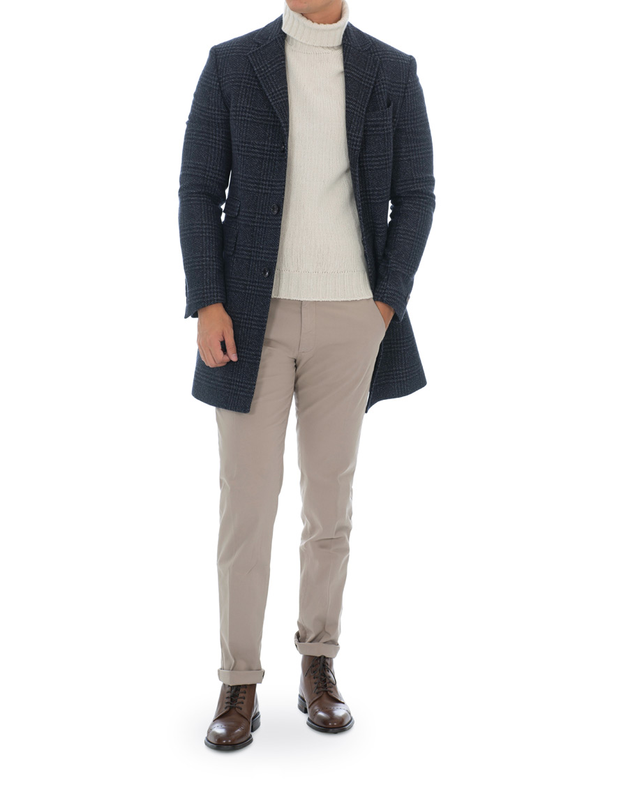 Herren | Jacken | Morris | Wesley Check Coat Navy