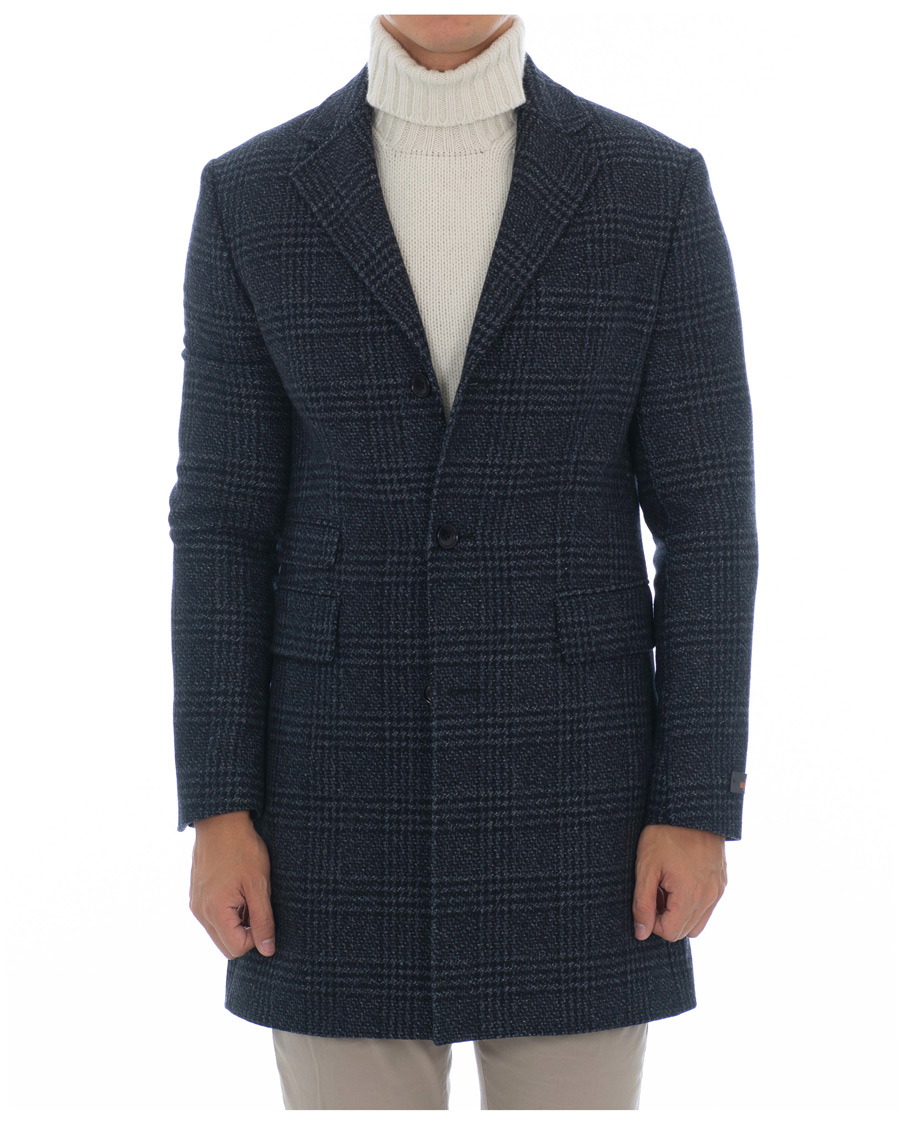 Herren | Jacken | Morris | Wesley Check Coat Navy
