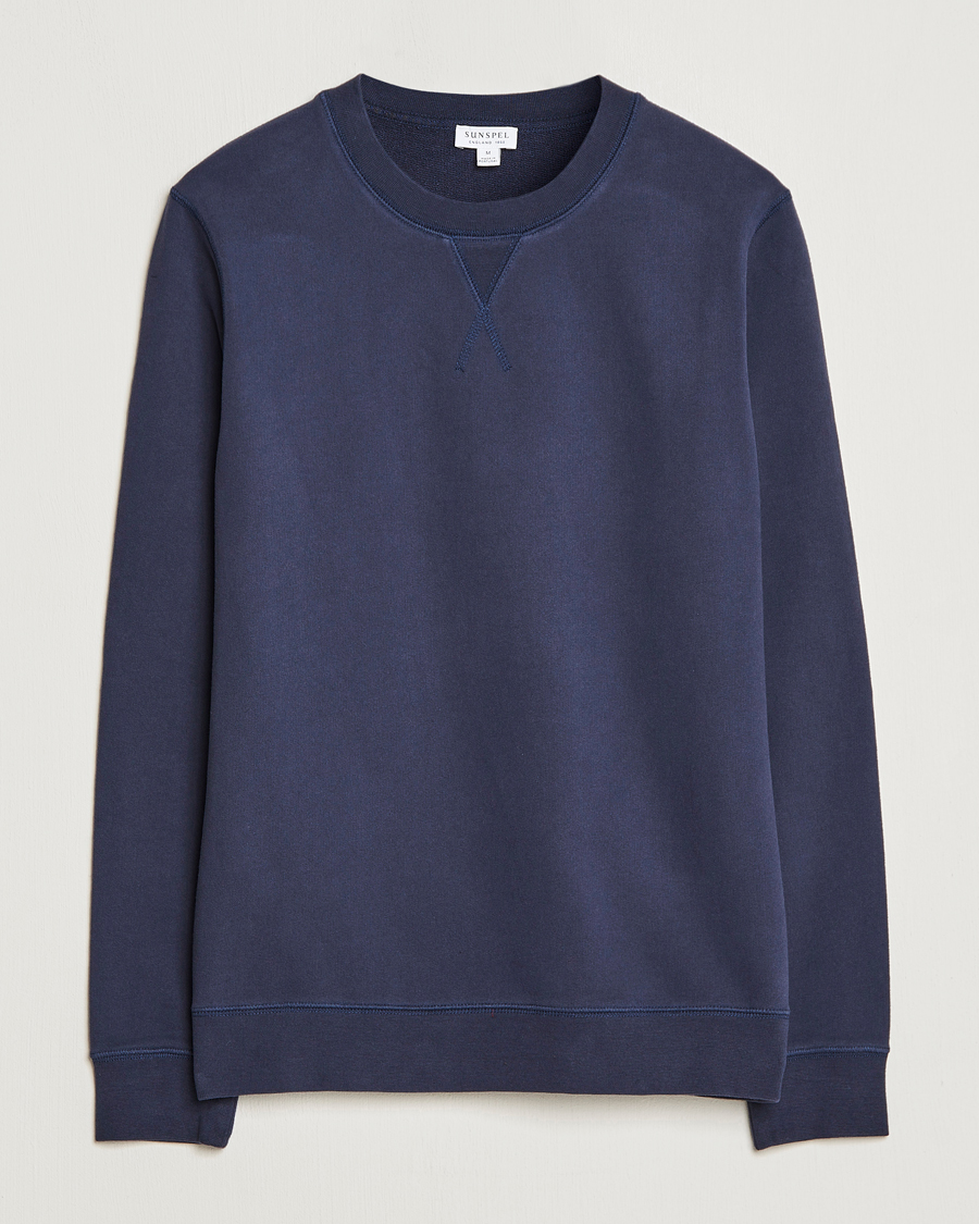 Herren | Pullover | Sunspel | Loopback Sweatshirt Navy